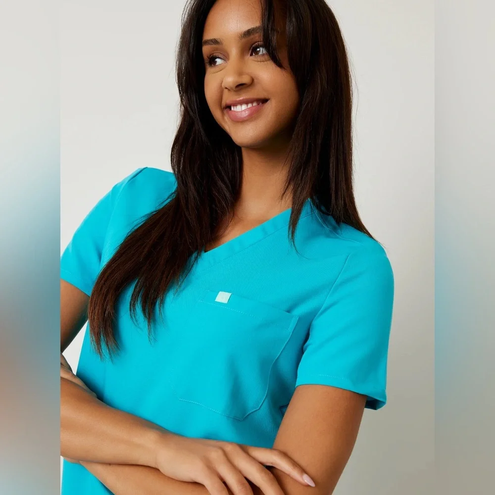 Garde Malade Turquoise Scrub Set S/M - Picture 6 of 7